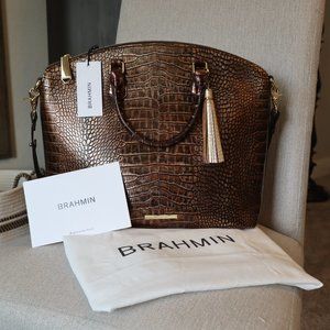 Large Duxbury Satchel in Brown Milan - Beautiful!